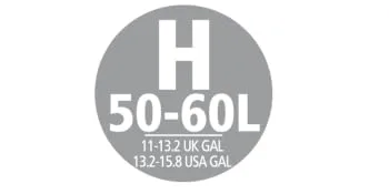 Brabantia 138744 Garbage bags white 40 white - Code H 40 pieces (1 pack) - Bin Liner - Code H, Size H 50-60L - Resized for A+ content page1
