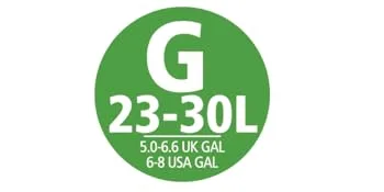 Brabantia garbage bag Perfectfit Multipack (Code G - 23l / 30l) Extra strong garbage bags with a train tape 6 rolls (120 garbage bags) White - Code G 20 pieces (6 Pack) - Bin Liner - Code G, Size G, 23-30L - Resized for A+ content page1