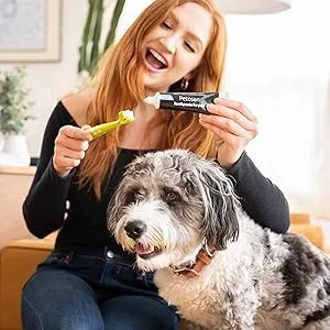 Petosan Microfiber Finger Brush Battery Operated White for Dogs 3 Pack 1 piece (3 pack) - product information 6