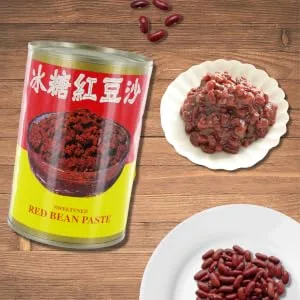 WU CHUNG - Wheat Gluten Mock Abalone (1 X 280 GR) 1 280 g (1 pack) - Red bean paste