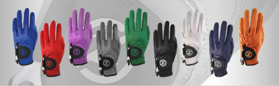 Zero Friction Men's Cabretta Elite Golf Glove 2 Pack Includes Free Tee Pack Universal Fit Left Grey - product information 1