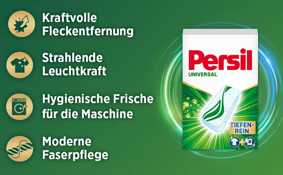 Persil Power Bars Universal detergent (75 wash loads) pre -dose full detergent with biodegradable protective film for pure laundry & hygienic fresh - product information 3