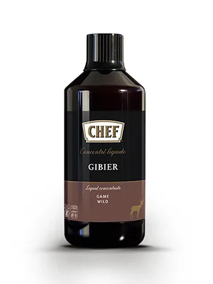 CHEF Liquid Concentrate Wild flavor boost for hearty meat dishes 100% natural flavor 1 pack (1 x 1L) - CHEF Fluessiges Konzentrat Wild
