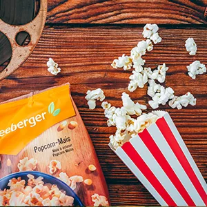 Seeberger Popcorn -corn 10 pack: Butterfly puffmais in a pitch - fresh popcorn quickly prepared - individually seasonable vegan (10 x 500 g) - Seeberger