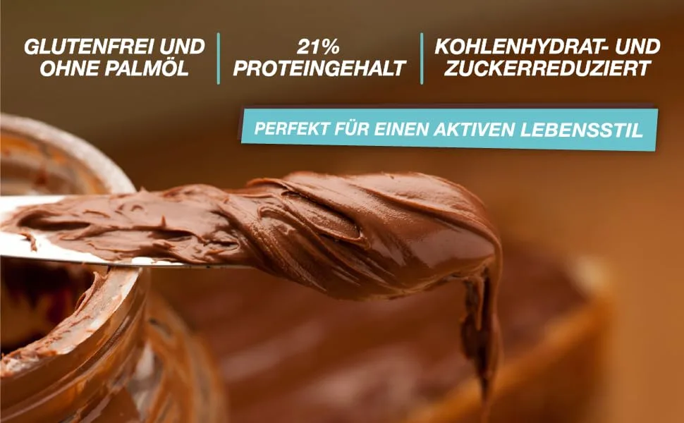 WEIDER Whey Protein Choco Creme delicious chocolate-hazelnut spread with 22 percent protein (12x250g) - protein