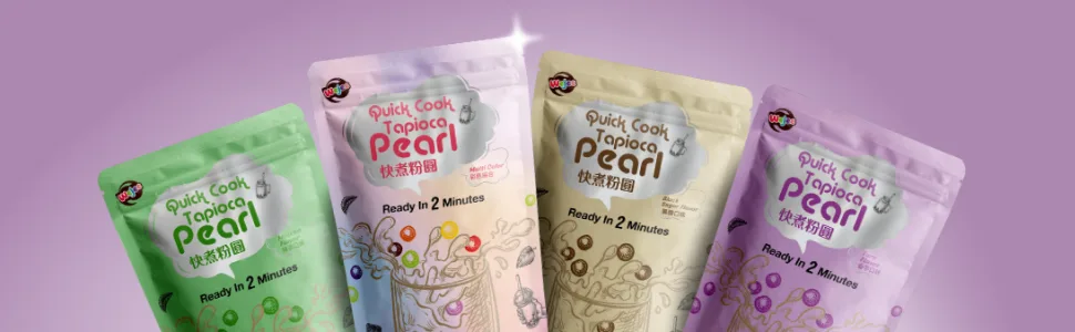 WEJEE - Quick Cooking Tapioca Pearls Color - Multipack (20 X 250 GR) Color Multipack - Wejee