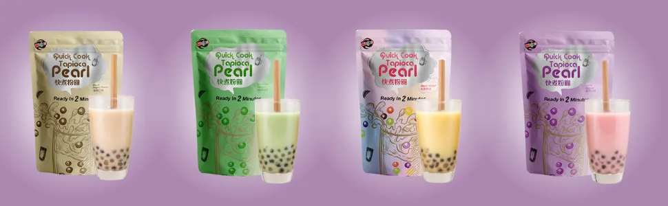 WEJEE - Quick Cook Tapioca Pearls Brown Sugar - Multipack (20 X 250 GR) Brown Sugar Multipack - Wejee