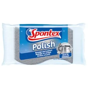 Spontex Polish stainless steel cleaner - scouring pad ideal for stainless steel pots 1 piece (1 pack) Polish - Packshot