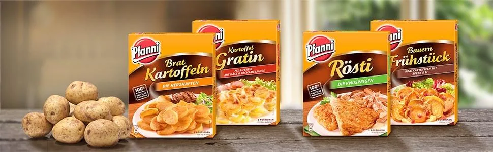 Pfanni farmers breakfast potato -ready dish fried potatoes with bacon & egg 100% German potatoes 1 x 400 g farmers breakfast 400 g (1 Pack) - product information 1