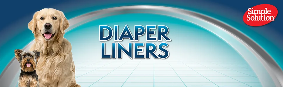 Simple Solution Disposable Dog Diaper Liners Ultra Absorbency 22-Pack - diaper liner