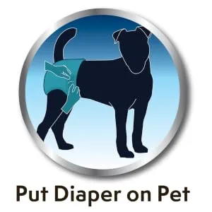 Simple Solution Disposable Dog Diaper Liners Ultra Absorbency 22-Pack - on pet