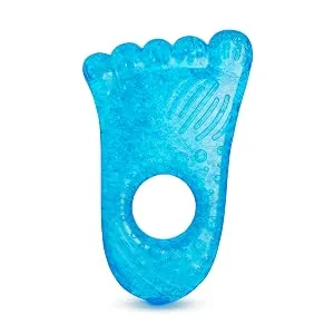 Munchkin Fun Ice Chewy Teether 1-Pack Blue Foot - Munchkin Fun Ice Chewy Beißring