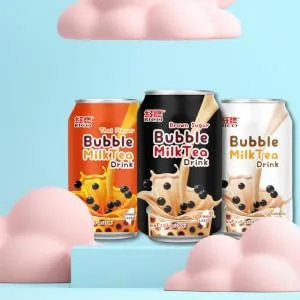 RICO - Bubble Milk Tea Drink - 1 X 350 ML Original 1-Pack - Rico Bubble Tea Tapioca Pearls
