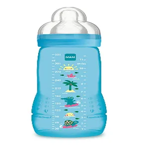 MAM Easy Active Baby Bottle 330 ml 6+ Months X-Flow Teat Ultra Fast Speed Blue Blue 1 piece (1 pack) - product information 2