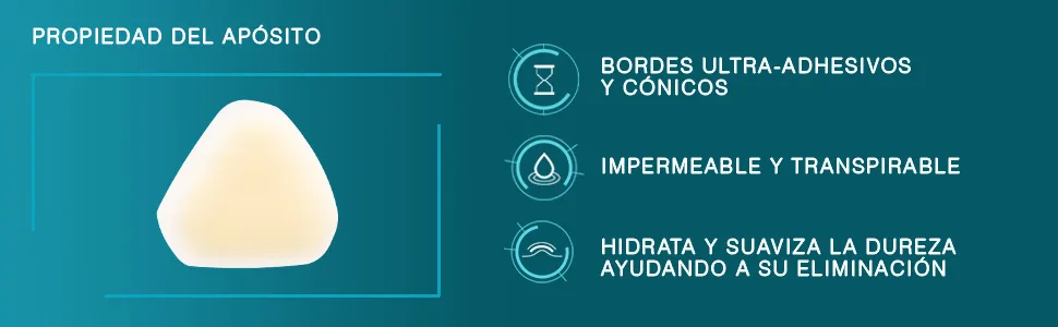 Compeed Hardness Medium 6 Pack Turquoise (932) - Schützt vor Reibung und Druck; Schmerzlinderung; spendet Feuchtigkeit, glättet die Härte und entfernt Schwielen.