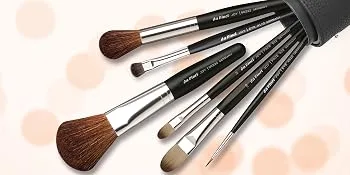 Da Vinci LIP BRUSH vegan synthetic fiber size 4 Made in Germany 1 piece black 1 piece (1 pack) - BASIC