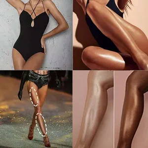 Go Ho Face Body Illuminator,Liquid Highlighter Makeup Moisturizing Face Luminizer,Waterproof Smooth Liquid Spray Shine Shimmer Glow Foundation - Bronzer Body & Face(#3 Bronze Gold) - Face Body Luminizer