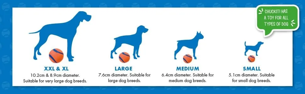 Chuckit! CH52069 Ultra Squeaker Ball Large 1-pack Multi L - Chuckit Ball Kleine Hundeball Große Hundeball Bälle für Hunde 2 Pack Hundebälle