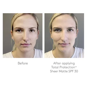 Colorescience Total Protection Sheer Matte SPF 30 Sunscreen Brush For Oily and Acne-Prone Skin, Unscented 0.15 Ounce - sheer matte sunscreen brush