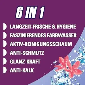 CILLIT BANG Blue Wave WC Flusher Flower Freshness Toilet cleaning with cleaning foam & flower scent 3 x 2 pack - WC-Spüler