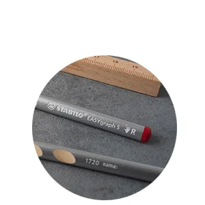 Slim triangular pencil for right-handers - STABILO EASYgraph S Metallic in metallic violet - pack of 12 - hardness HB - Metallic
