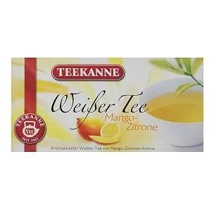 Teekanne White Tea Mango-Lemon pack of 6 (6 x 20 tea bags) 6 x 25 g 20 pieces (pack of 6) - product information 2