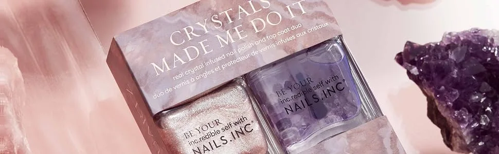 Nails Inc Crystals Made Me Do It Duo Pink 1 piece (1 pack) - Crystals Made Me Do It