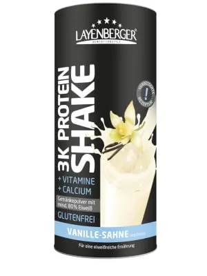 Layenberger LowCarb.one 3K Protein Shake Vanilla Cream 1 pack (1 x 360 g) Vanilla Cream 2023 - Layenberger 3K Protein Shake