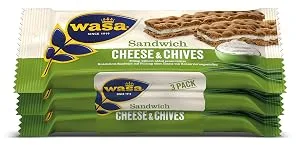 Wasa Crispbread Sandwich Cheese & Chives Multipack pack of 8 (8 x 111 g) Cheese & Chives 111 g (pack of 8) - product information 2