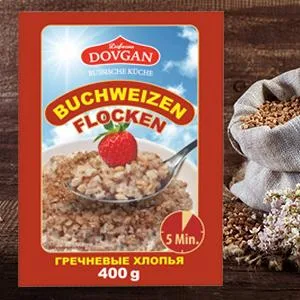Dovgan buckwheat flakes pack of 5 (5 x 400 g) - product information 2