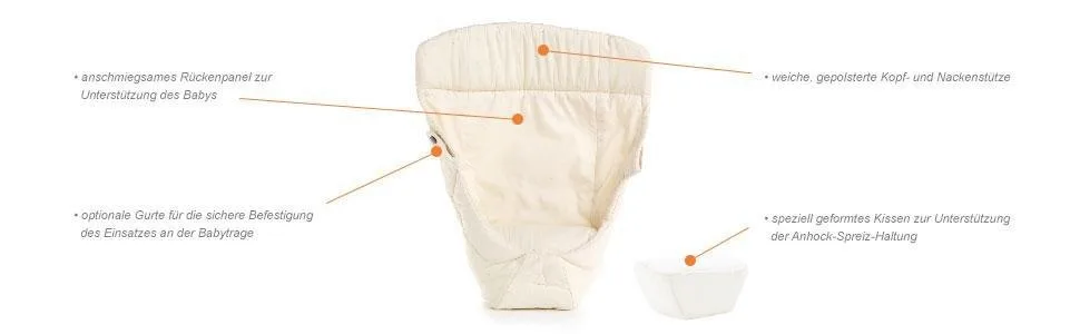 Ergobaby Performance Collection Newborn Insert Grey 1 Piece (Pack of 1) - product information 4