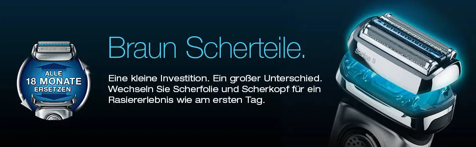 Braun Series 3 Electrician Shake head replacement shear compatible with razor men Series 3 31S silver |1 Pack Scherkopf 31S Single - Braun Rasierer Ersatzscherteil