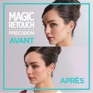 L'Or al Paris Magic Retouch Pr cision Mascara Blond 8 ml pack of 2 Black - Vorne.