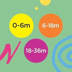 Tommee Tippee Night Pacifier Symmetrical and Orthodontic Shape 18-36 Months Glow in the Dark Set of 2 - Anytime Beruhigungssauger