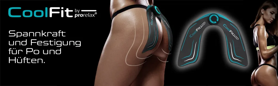 CoolFit EMS HipsTrainer - For more tone and strengthening of the muscles black 1 piece (1 pack) - Hipstrainer