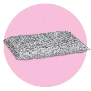 Spontex brilliant cleaning pad 12 pack for sensitive surfaces scratch -free and long -lasting silver and pink 12 brilliant cleaning pad 12 Pack - Picto