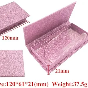 HBZGTLAD NEW 10pcs 25mm False Eyelashes Packaging Box Lash Boxes Custom Your Logo Fake 3d Mink Lashes Glitter Case Empty Makeup Eyelash Storage (01) - product information 4