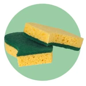 Spontex Scheuerwamt anti-fat 32 pieces suction-strong cleaning sponge washable for all robust surfaces (16 x 2 pack) 32 Pack Scheuerwamt Anti-fat 32 pack - Picto