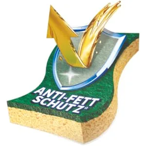 Spontex Scheuerwamt anti-fat 32 pieces suction-strong cleaning sponge washable for all robust surfaces (16 x 2 pack) 32 Pack Scheuerwamt Anti-fat 32 pack - Picto