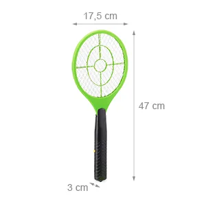 10 x electrical fly swatter without chemical fabrics fly slower against flying mosquitoes & mosquitoes Fly Swatter red red 10 pack - Insektenschläger