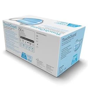 TouchGuard disposable face masks 3 layers type iir breathable dust protection with ear bands and nose bracket pack with 50 pieces 50 pieces (1 Pack) - product information 2
