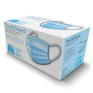 TouchGuard disposable face masks 3 layers type iir breathable dust protection with ear bands and nose bracket pack with 50 pieces 50 pieces (1 Pack) - product information 3