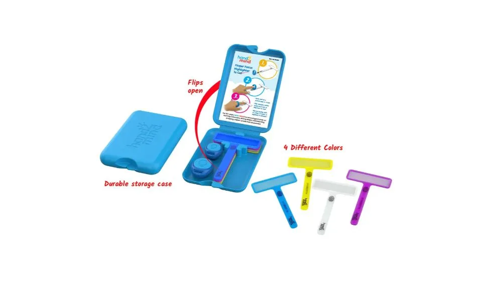Learning resources fingerfocus reading aids aids for reading and writing weakness ADHD aids colorful fields as a reader frame reading aid for children (1-pack) from 3 years of individual sentence - product information 2
