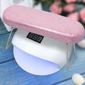 LXIANGN Nail Arm Rest, Microfiber Leather Manicure Hand Pillow Nail Hand Rest Cushion Pink for Nails Salon - nail arm rest stand