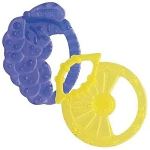 Chicco teething ring Soft Relax silicone 2+ months 2 pieces assorted lemon/grape - njik