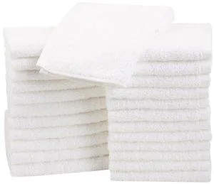 Amazon Basics Cotton Washcloths 30L x 30W cm 12-Pack White 12-Pack White - product information 1