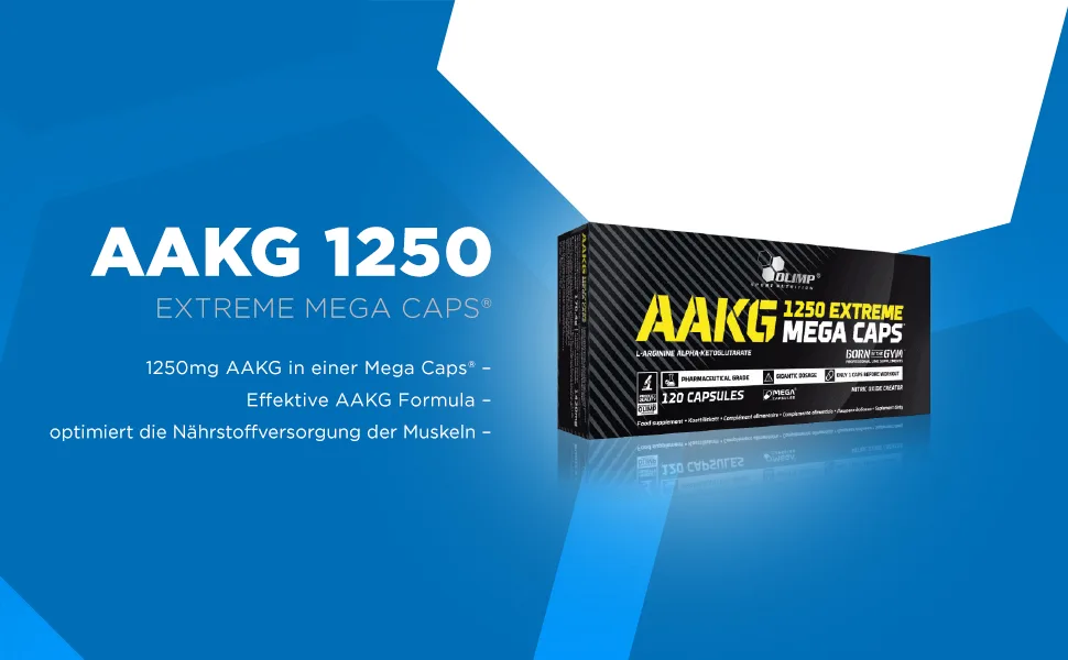 Olimp AAKG Extreme Megacaps 2 x 120 capsules pack - aakg amino