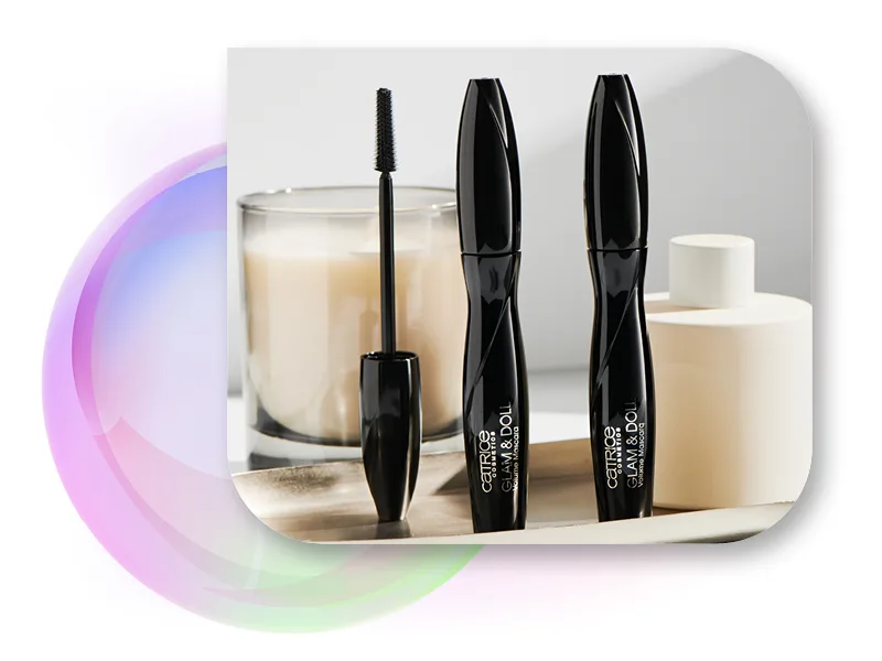 Catrice Glam & Doll Volume Mascara No. 010 black volume -giving defined prolonged matt vegan without microplastic particles nanoparticles free without perfume 1 -pack (10 ml) 10 ml (1 Pack) black - Packshot