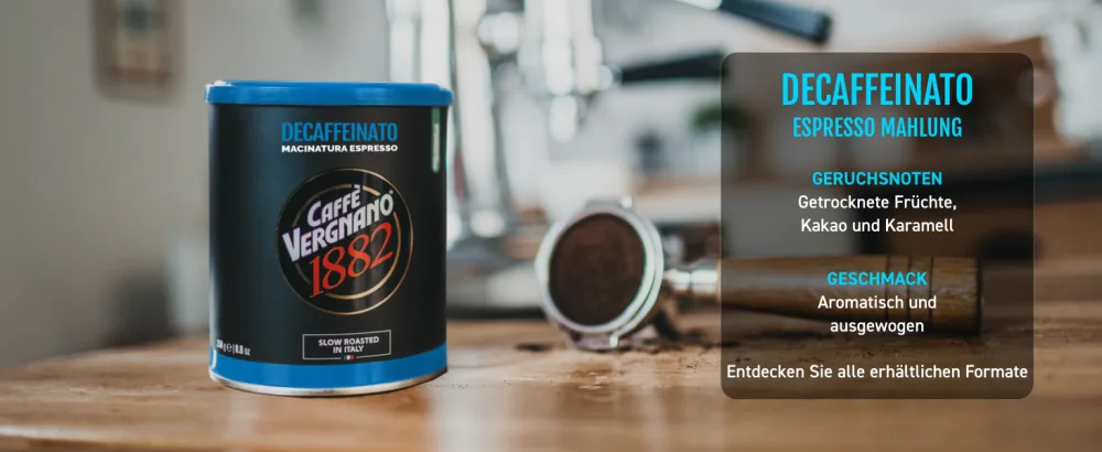 Caff Vergnano 1882 Coffee Can 100% Arabica Ground Espresso - 250 g Pack - product information 4