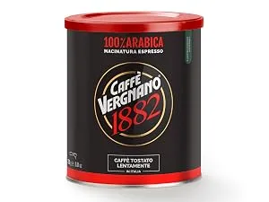 Caff Vergnano 1882 Coffee Can 100% Arabica Ground Espresso - 250 g Pack - product information 5